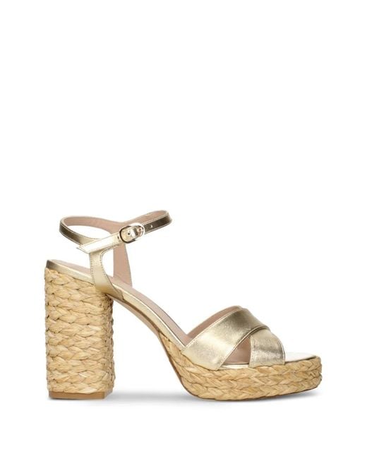 Stuart Weitzman Natural Dayna Platform Sandals