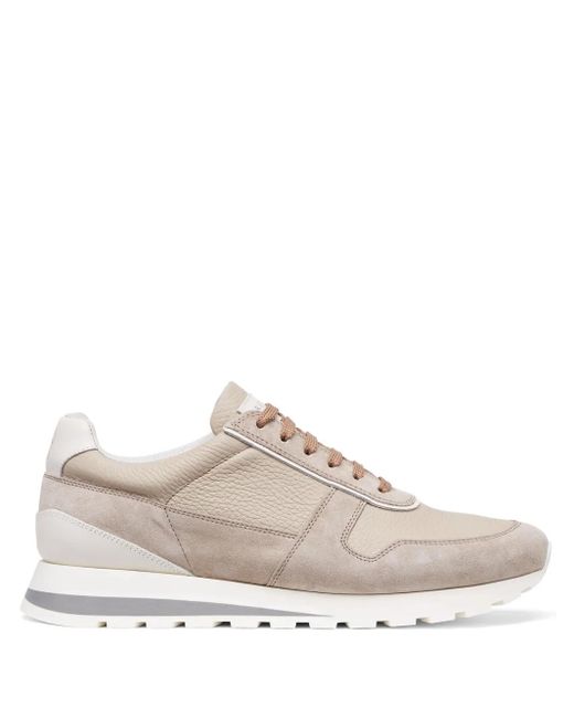 Sneakers Con Inserti di Brunello Cucinelli in Natural da Uomo