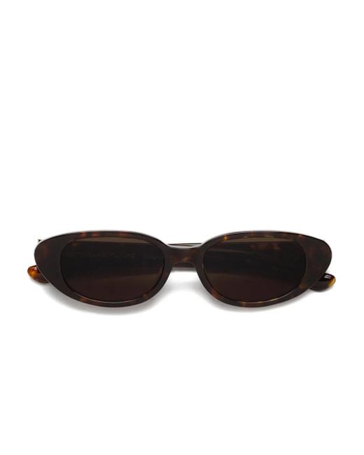 Retrosuperfuture Black Sonnenbrille Mit Ovalem Gestell