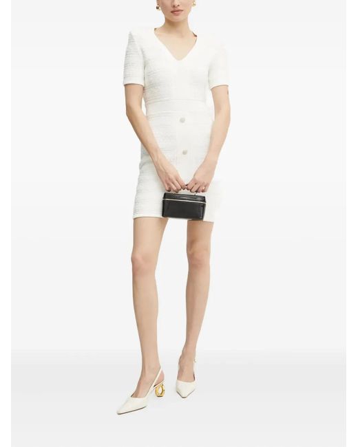 Marciano White Amelia Short-Sleeve Mini Dress
