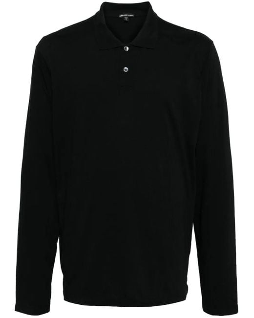 James Perse Black Lotus Polo-Shirt for men