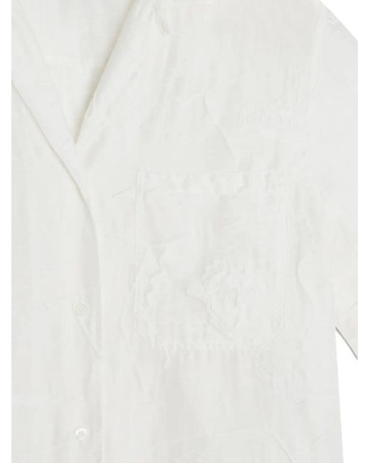 Maison Kitsuné White Parisian Map Shirt