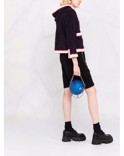 Undercover Black Stripe-Trim Hooded Jacket