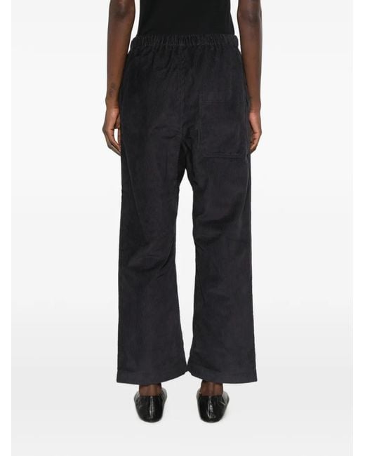 Sofie D'Hoore Black Pinot Corduroy Elasticated-Waist Trousers
