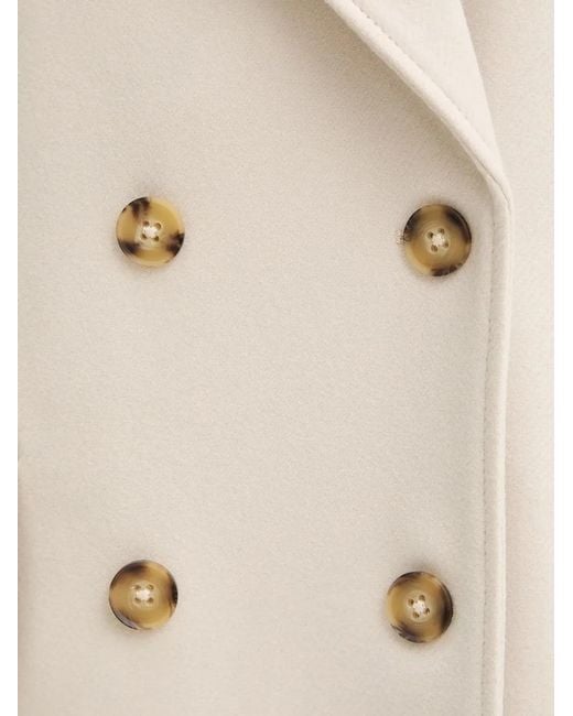 Paul Smith Natural Buttoned Double-Breasted Coat