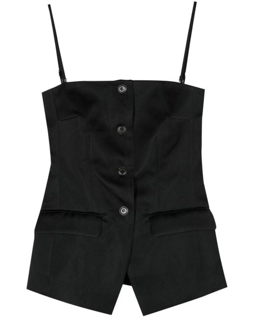 Nanushka Black Alessa Tailored Vest