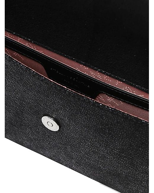 Stella McCartney Black Falabella Chain-Trim Shoulder Bag