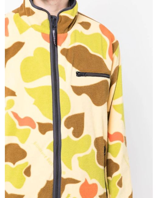 BBCICECREAM Omkeerbaar Fleece Jack Met Camouflage Print in het Yellow voor heren