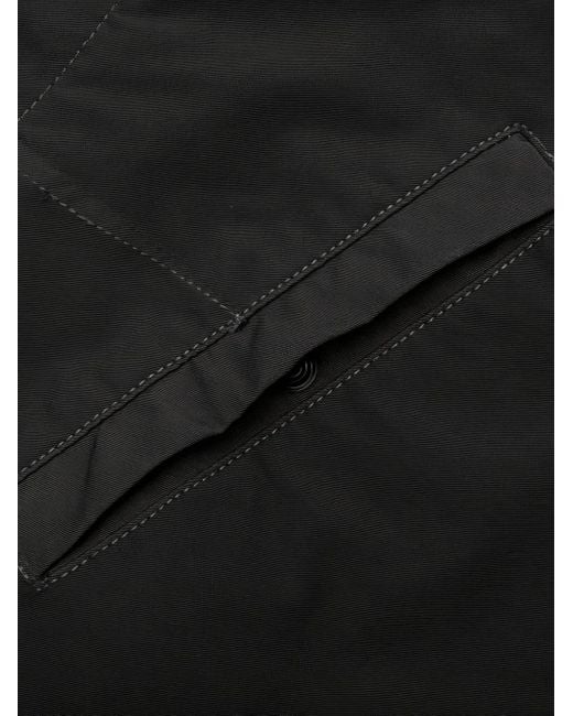 Stone Island Black Detachable Compass-Badge Zip Trousers for men