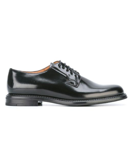 Church's Leather Classic Derby Shoes in Black - Lyst