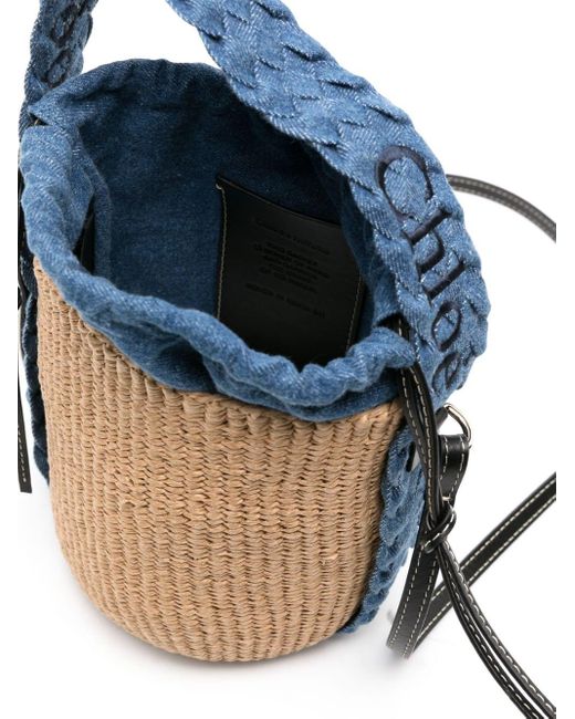Chloé Blue Woody Bucket Bag