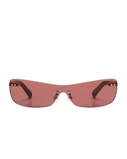 Occhiali Da Sole Con Montatura A Giorno di Jacquemus in Pink