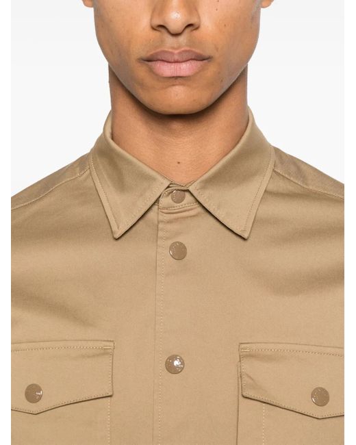 Moncler Natural Flap-Pocket Shirt for men