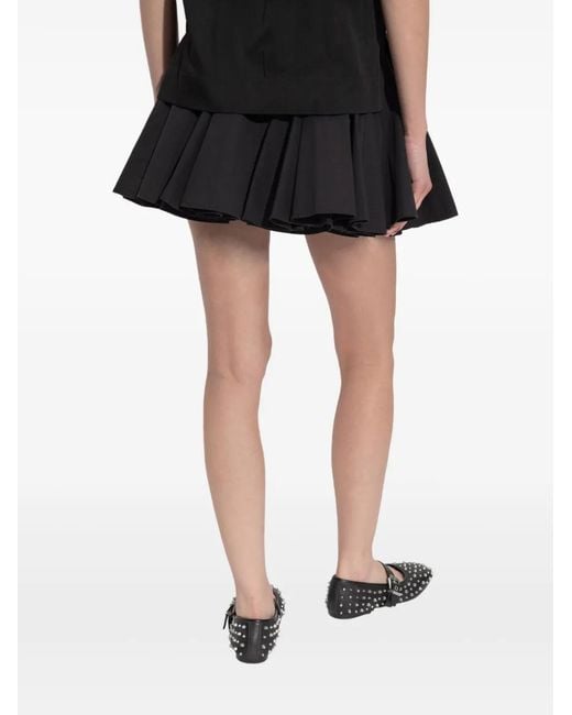AllSaints Black Pleated Mini Skirt