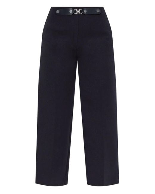 Max Mara Blue Belted Culotte Trousers