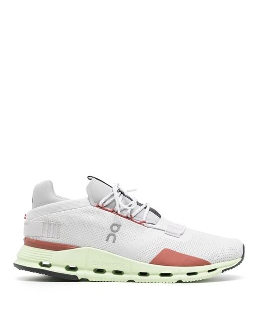 On Shoes White Slip- Low-Top Sneakers for men