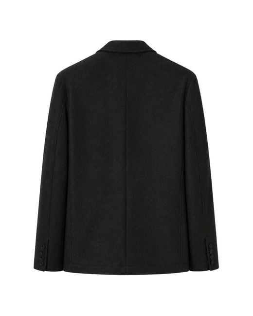 RETORI Black Single-Breasted Padded Blazer for men