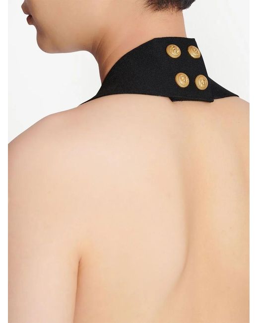 Balmain Black Zebra-print Mini Dress