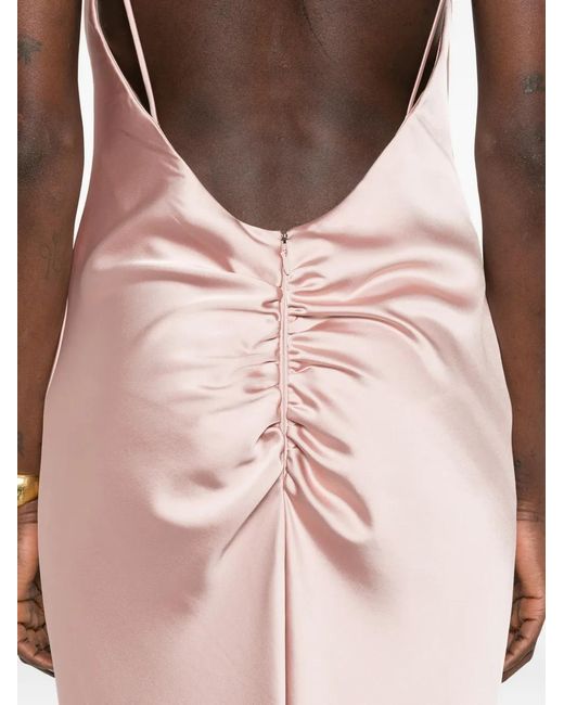 ANDAMANE Pink Ninfea Slip Maxi Dress