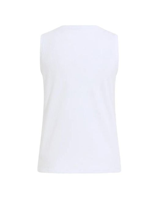 Odlo White Logo-Patch Tank Top