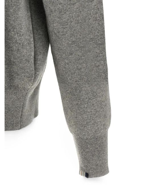 Extreme Cashmere Gray N°319 Xtra Out Zip-Up Cardigan