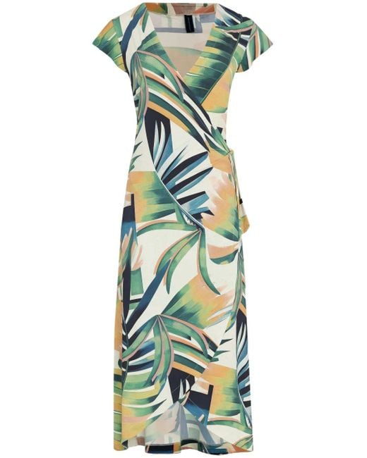 Abito Con Stampa A Fiori di Lygia & Nanny in Green