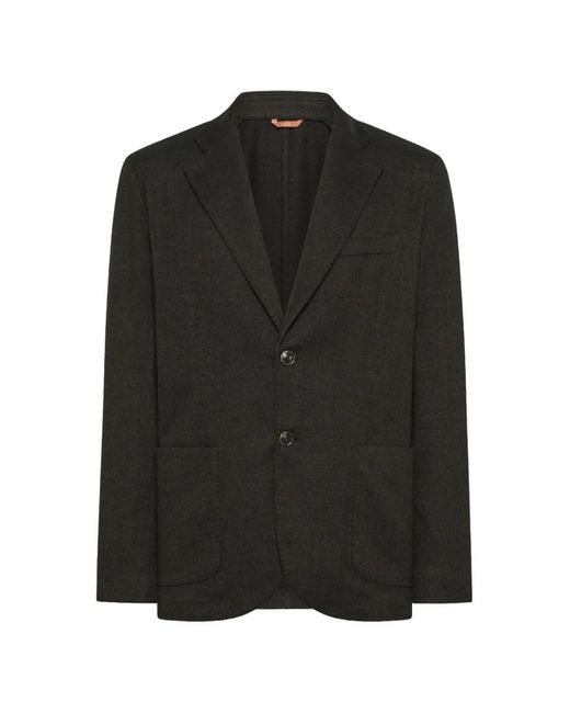 Cruna Black Tribeca Single-Breasted Blazer for men