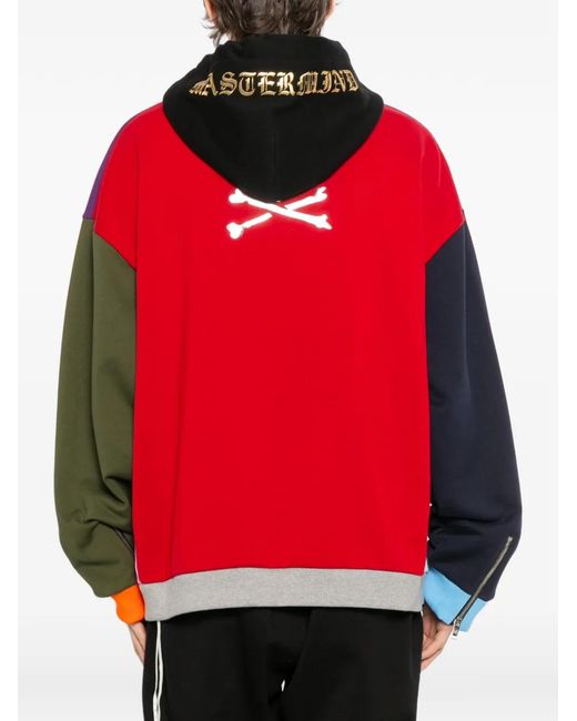 Mastermind Japan Purple Colour-Block Hoodie for men