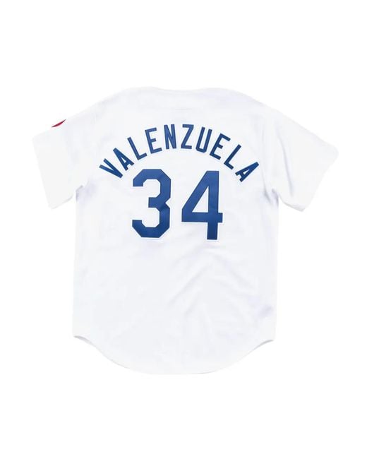 Mitchell & Ness White Dodgers Jersey for men