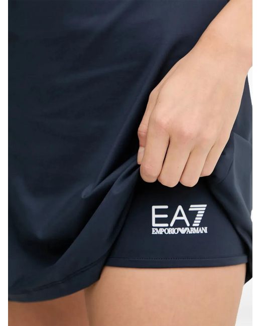EA7 Blue Logo-Detail Short Set
