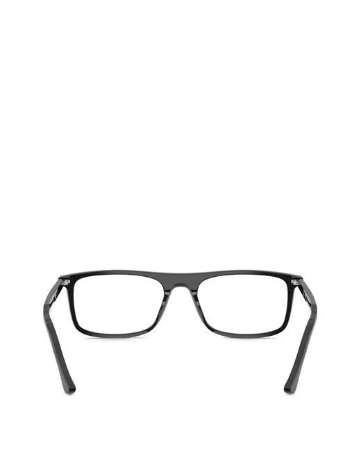 Ray-Ban Black Rectangle-Frame Glasses