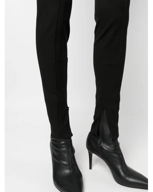 Stella McCartney Black Panelled Skinny-Cut Trousers