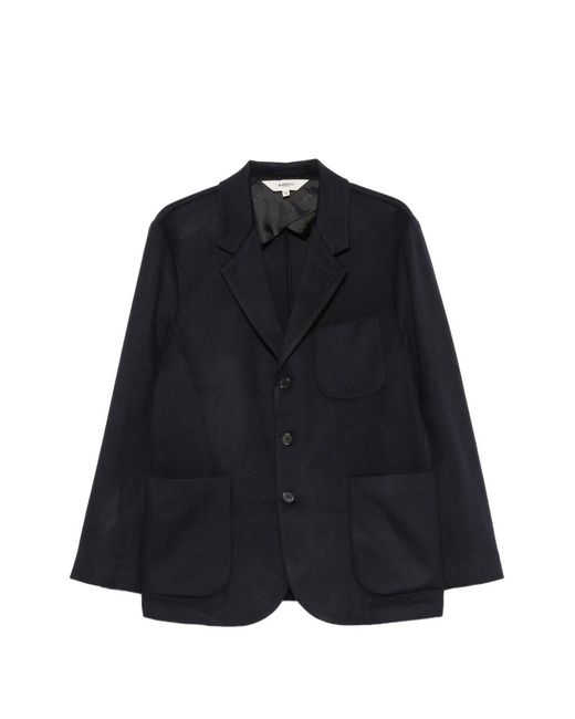 Barena Blue Silvano Patch-Pocket Single-Breasted Blazer