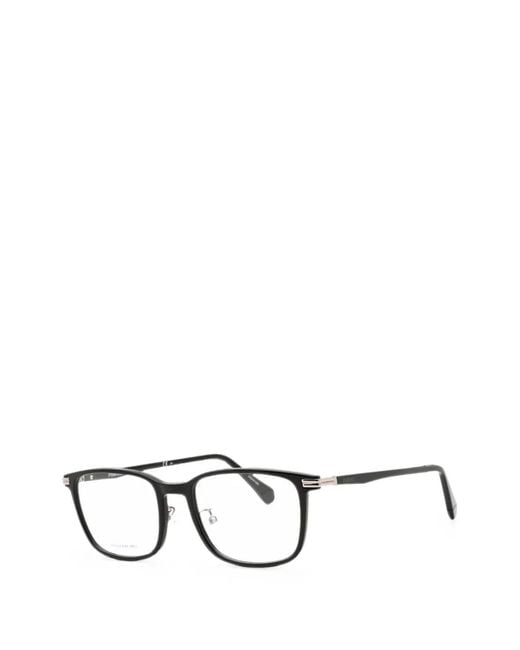 Polaroid Black Rectangle-Frame Glasses for men