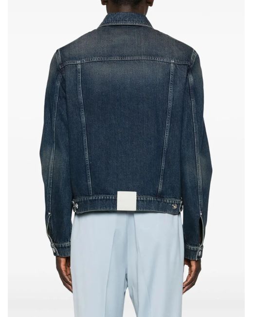Lanvin Blue Jacket With Patch for men