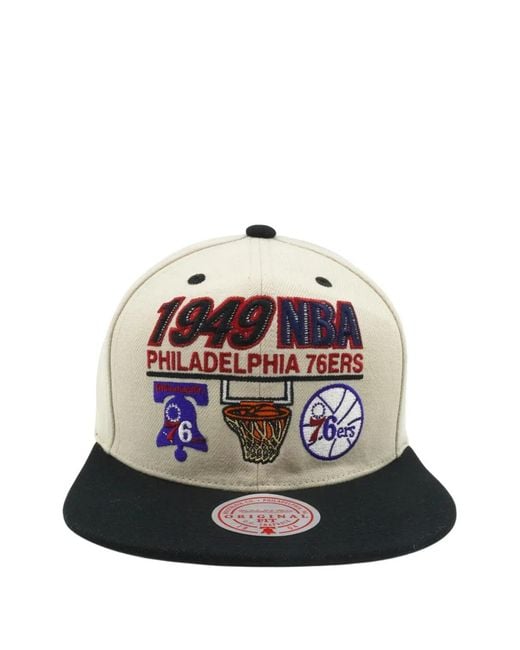 Mitchell & Ness Blue Nba Embroidered Snapback Cap for men