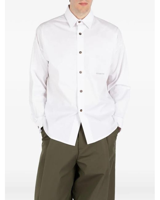 Societe Anonyme White Buttoned Oversized Shirt