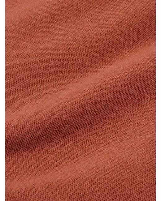 Sporty & Rich Orange Upper East Side Logo-Print Sweatshirt