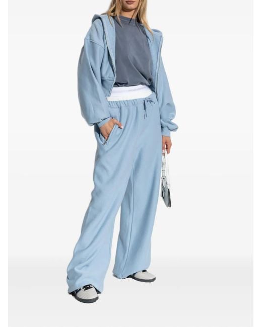 Alexander Wang Blue Drawstring Pocket Trousers