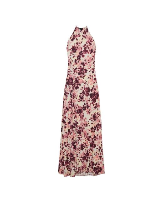 Jonathan Simkhai White Cerin Floral-Print Draped Maxi Dress