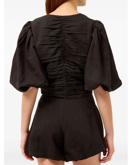 Marie Oliver Black Rowan Ruched Top