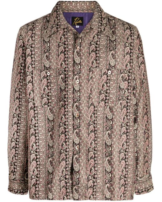 Needles Hemd Mit Paisley-Print in Brown für Herren