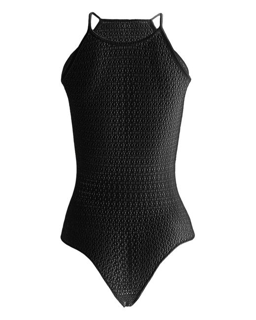 Wolford Black Net Daisy Body