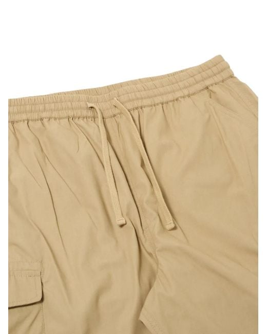 Universal Works Natural Drawstring Cargo Shorts for men
