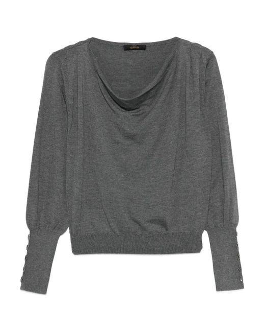 Buttoned Long Sleeve Top