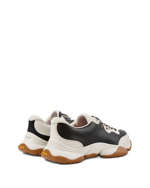 Camper Black Twins Leather Sneakers for men