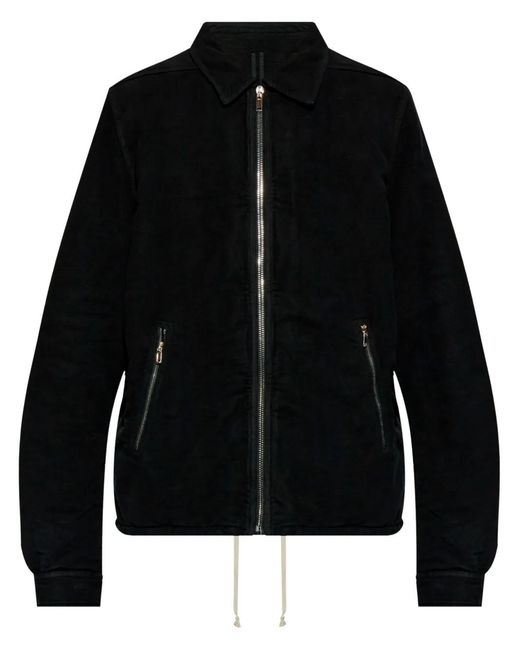 Rick Owens Black Zipped Jacket for men