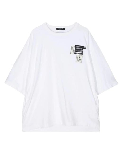 Undercover White Logo-Appliqué T-Shirt for men