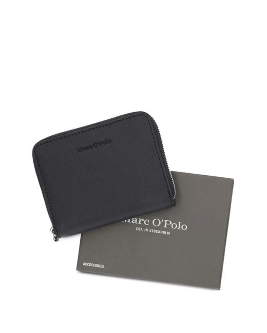 Marc O' Polo Gray Logo-Embossed Zip-Around Wallet