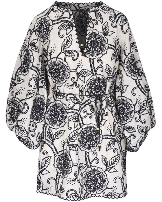 Zimmermann Black Tallow Mini Dress